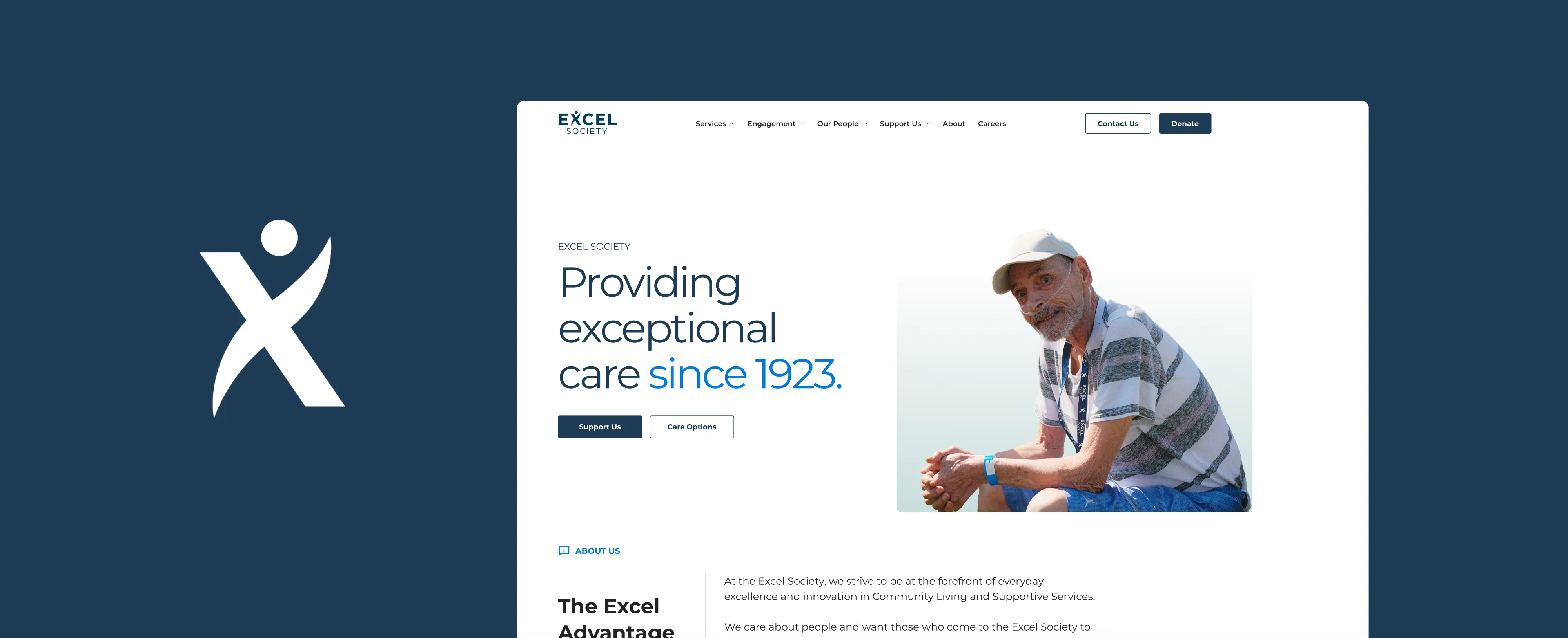 Screenshot preview of Excel Society Website Redesign, Enhancing Accessibility and Community Engagement