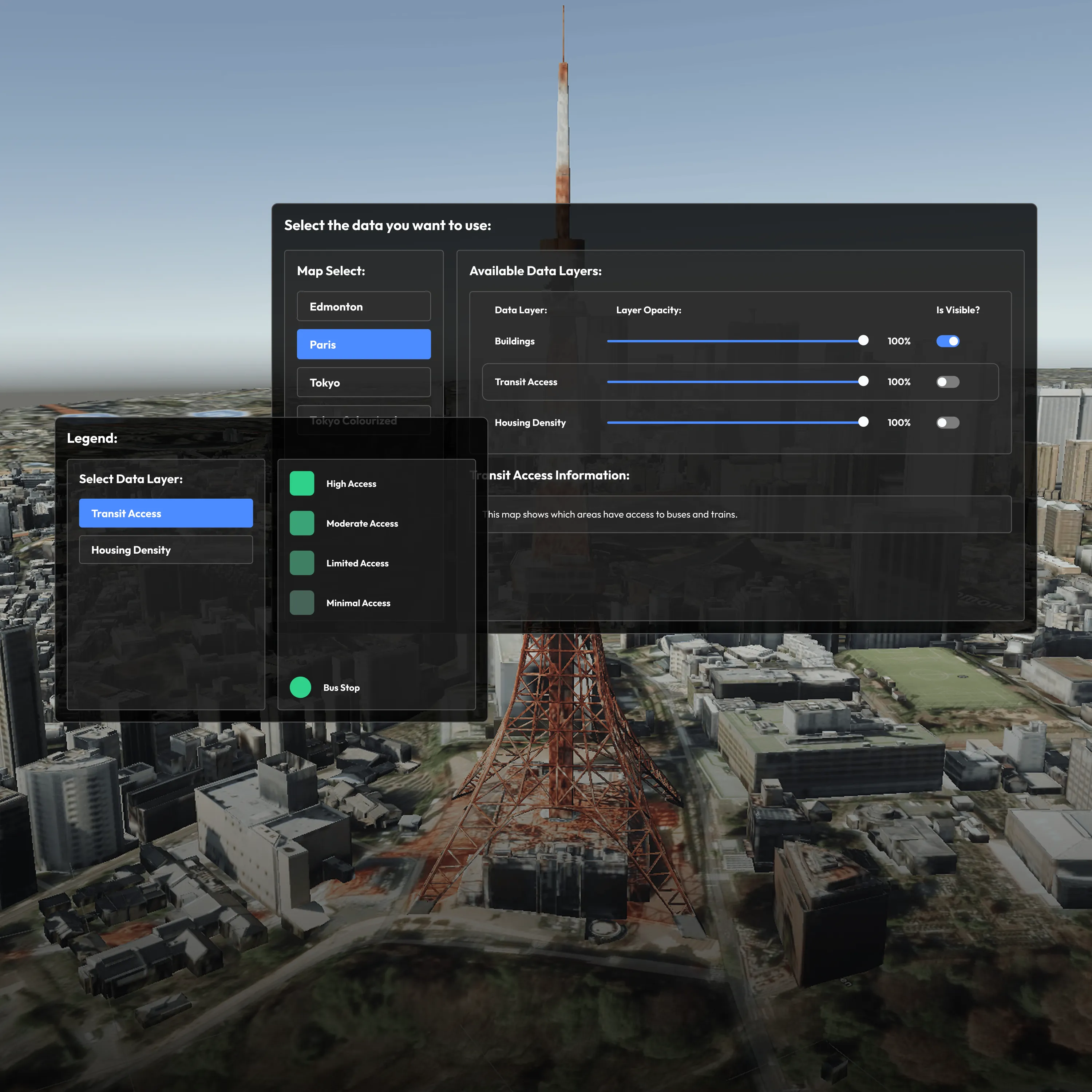 Preview screenshot of Immersive VR for Geospatial Visualization